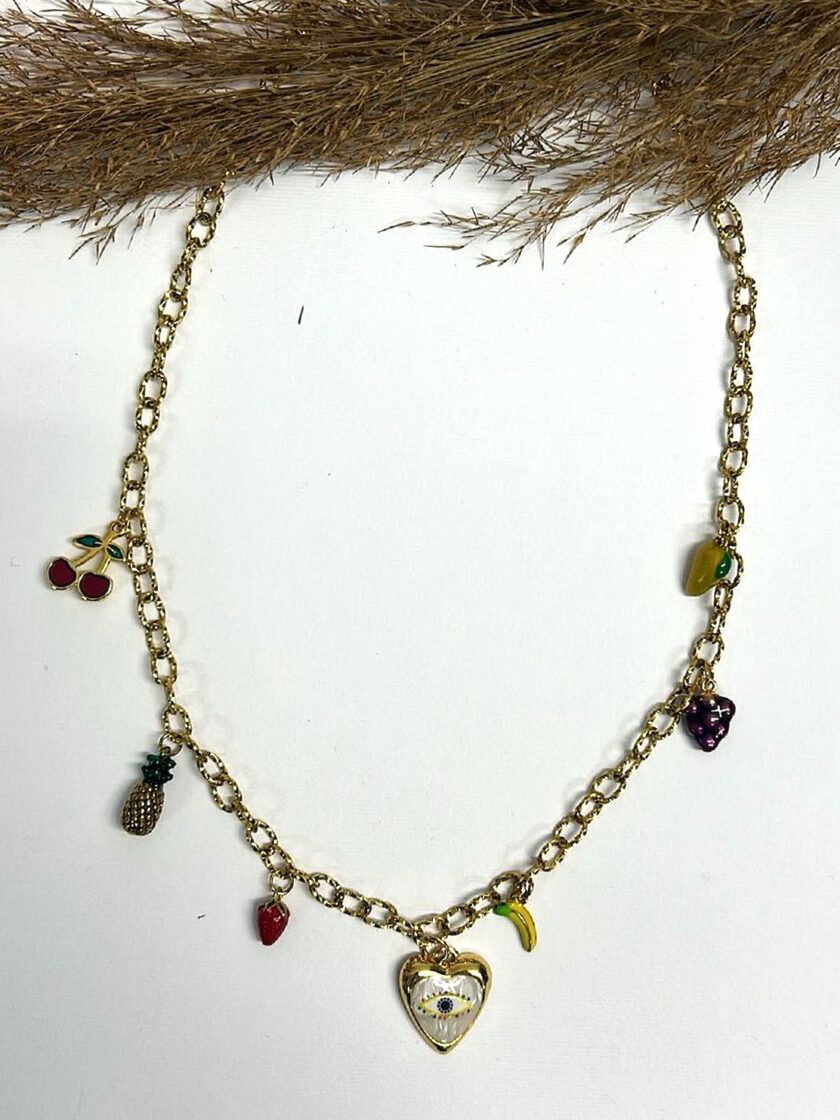 Little Eye Heart Necklace lovebyhands.gr