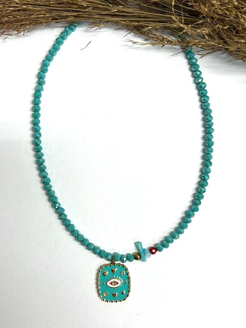 Blue Eye Necklace lovebyhands.gr