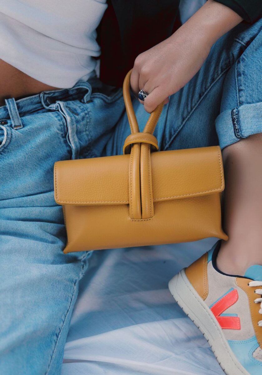 Chiara Bag - Yellow And Mustard lovebyhands.gr