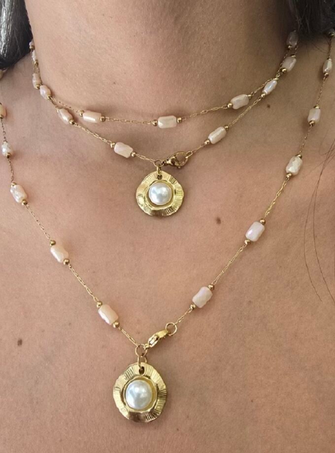 Pearl Necklace lovebyhands.gr