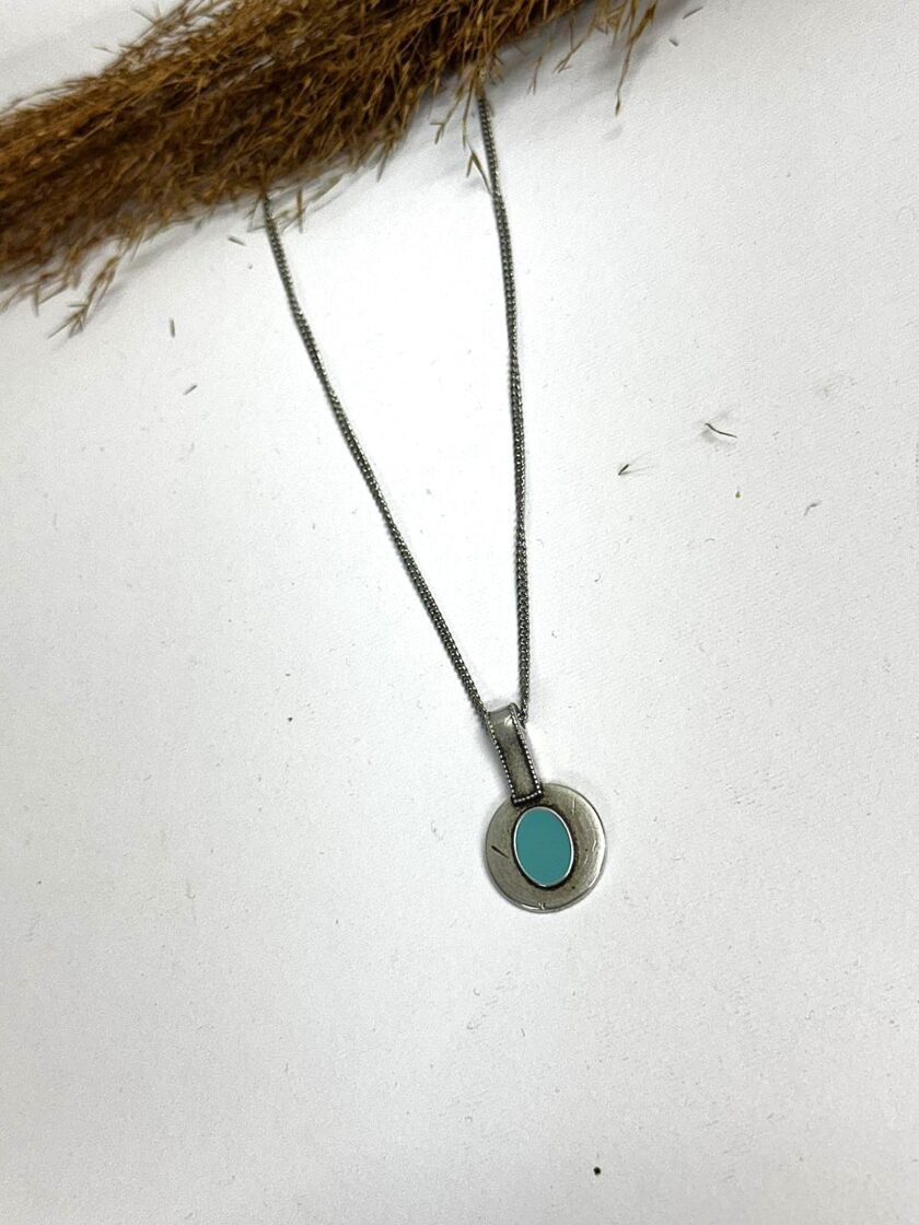 Blue And Silver Necklace lovebyhands.gr