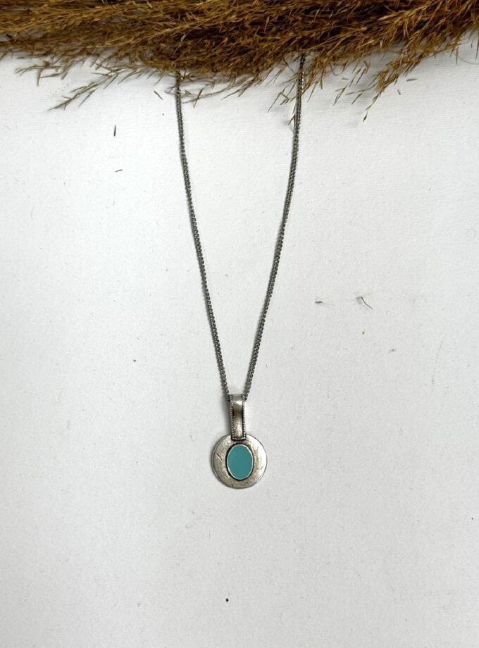 Blue And Silver Necklace lovebyhands.gr