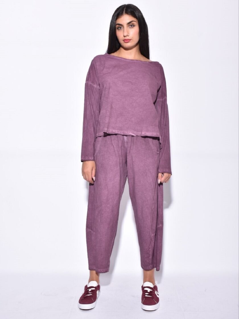 Anastasia Pants - Μωβ lovebyhands.gr
